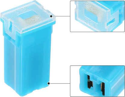 5 x 20Amp Light Blue Small Slow Blow Fuse Block 10mmx12mm x 27mm High 20A Fuse