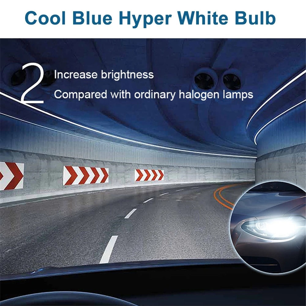 2 x Osram 12V HB4 51W Halogen Cool Blue Hyper White Globes 5300K Original 9006