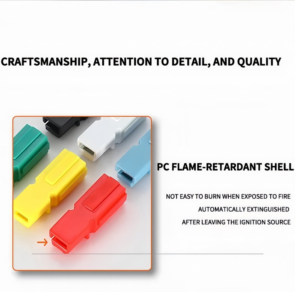 20 x 30A Black Anderson Style Single Pin 30Amp Connector Black Single Terminal