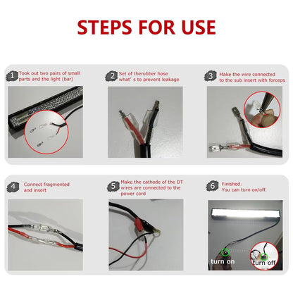 3M 12V 40A 20AWG Wiring Harness Relay Loom Cable Kit for LED Light bar Work Lamp
