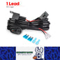 3M 12V 40A Wiring Harness Relay Loom Cable Kit for 1pc LED Light bar Work Lamp