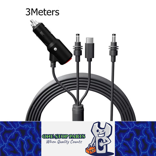 3M Starlink Mini Cable 3-in-1 DC Power to USB C DC Male & Cigarette Lighter Plug