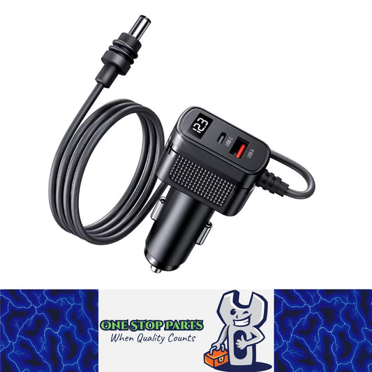 Starlink Mini Car Adapter 12-24V QC/PD Fast Charger Voltmeter 3M Starlink Cable
