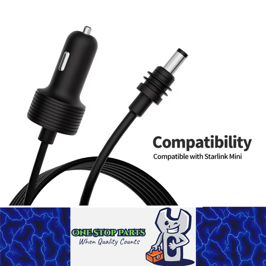 3M Starlink Mini Power Cable Car Cigarette Lighter Adapter to DC Power Cable