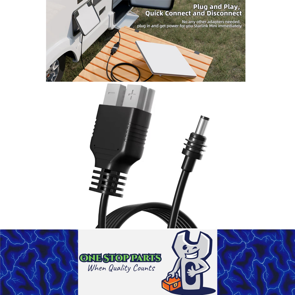 3M Starlink Mini Power Cable DC Plug to Anderson Plug 50A Connetor Socket Cable