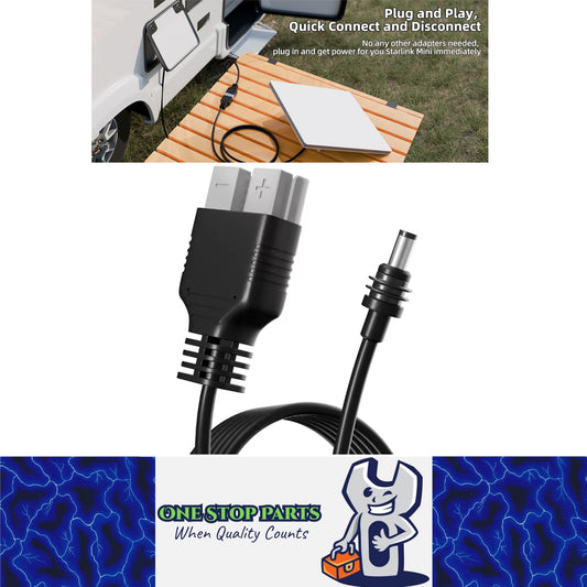 3M Starlink Mini Power Cable DC Plug to Anderson Plug 50A Connetor Socket Cable