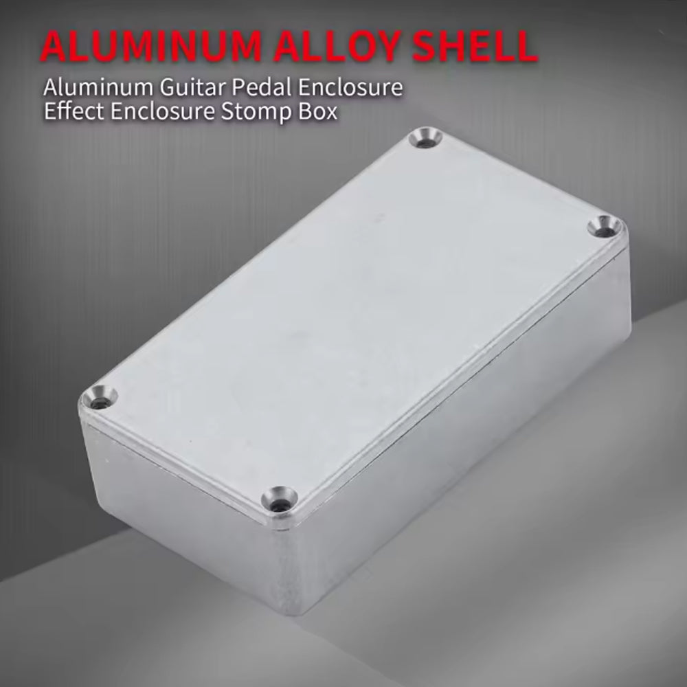 3pcs 125B Guitar Pedal Enclosure Aluminum Diecast Stomp Box Case 122x66x39.5mm