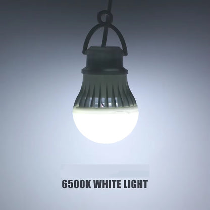 USB 5w Cool White Light Bulb with 1.5 Meter Cable Ideal for Camping (1pc)