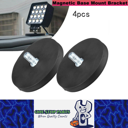 4pcs 43mm Strong Magnetic Base Mount Bracket with M6 Stud for LED Work Light Bar