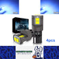 4pcs T10 IceBlue Ultra Bright 6SMD 3080 Canbus LED Bulbs 194 W5W T10 LED Globes