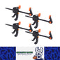 4 x 103mm 4" Bar Clamp for Woodworking Trigger Quick Grip Clamp 1 Handed Ratchet