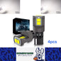 4pcs T10 Cool White Ultra Bright 6SMD 3080 Canbus LED Bulb 194 W5W T10 LED Globe