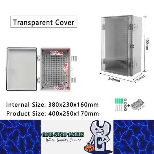 Waterproof Outdoor Electrical Box 400x250x170mm Plastic Enclosure Junction Box