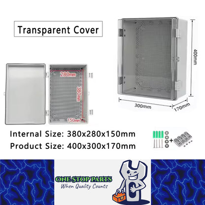 Waterproof Outdoor Electrical Box 400x300x170mm Plastic Enclosure Junction Box