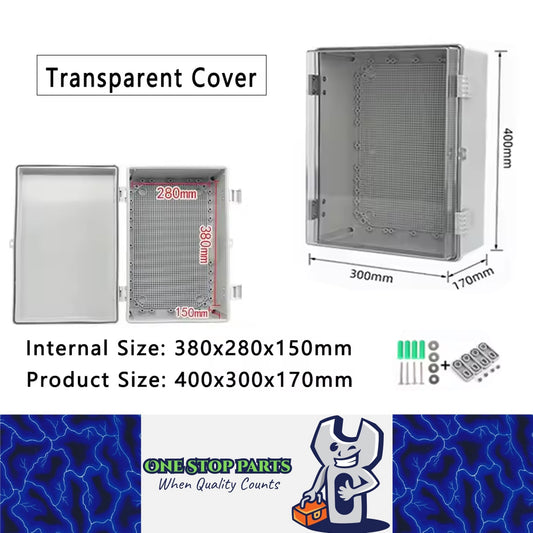 Waterproof Outdoor Electrical Box 400x300x170mm Plastic Enclosure Junction Box
