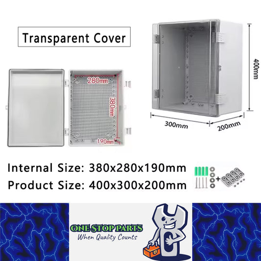 Waterproof Outdoor Electrical Box 400x300x200mm Plastic Enclosure Junction Box