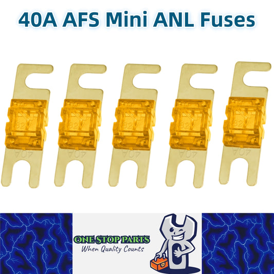 5 x 40A AFS Mini ANL Fuses 32V 40 Amp fuses Car Truck Boat Stereo Audio Fuses