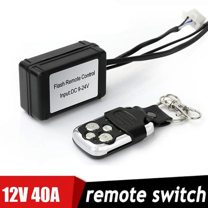 3M 12V 40A Wiring Harness Kit with Remote Switch for 1pc LED Light bar Work Lamp