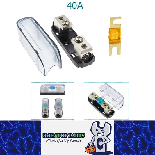 AFS Mini ANL Inline Fuse Holder with Bolt On 40Amp Fuse Supplied Fuse Holder