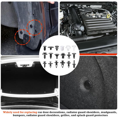 415pcs Car Push Retainer Clip Fastener 23 Sizes Bumper Fender Rivet with Removal