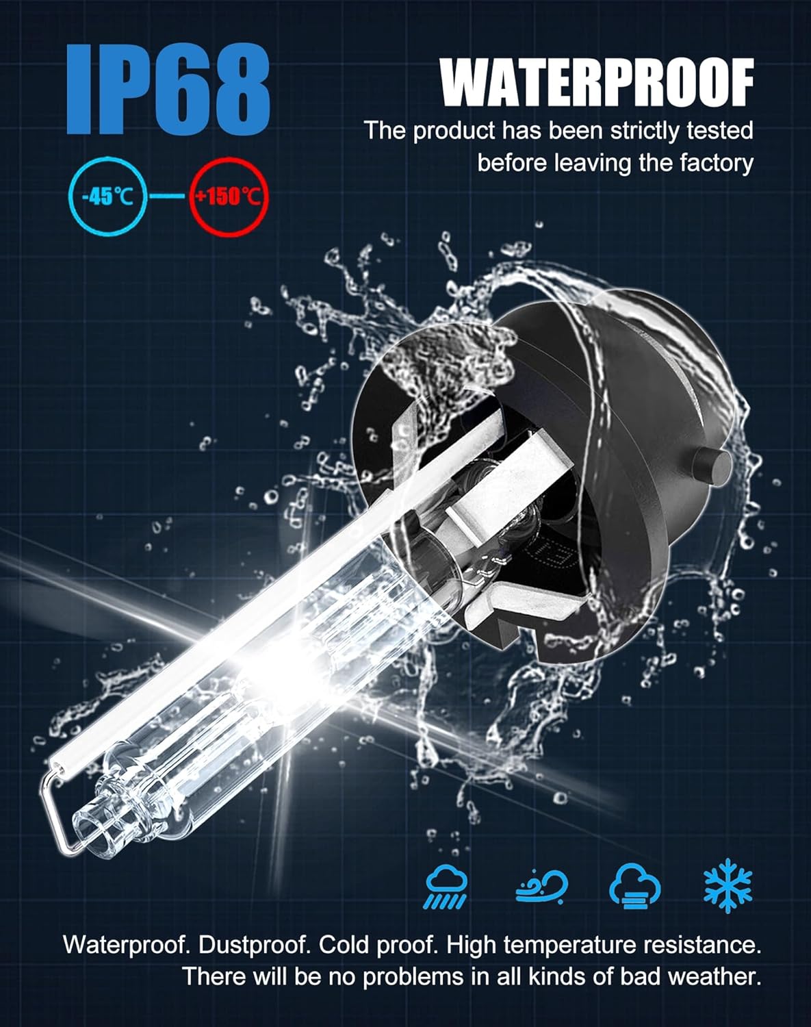 2 x D2S HID XENON globes 6000k Super Bright Quality D2S HID Bulbs (2pcs)