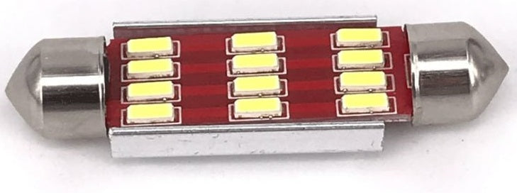 100 x 41mm Cool White Canbus Festoon LED Globes Super Bright Interior (100pcs)