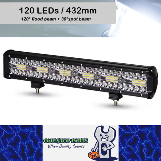 1pc LED Light Bar 120LEDs 432mm Flood Beam Spot Beam Combine LED Work Light Bar