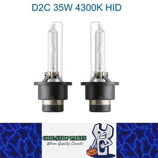 2 x D2C HID XENON globes 4300k Super Bright Quality D2C HID Bulbs (2pcs)