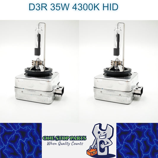 Pair 12v 35w D3R 4300K HID Globes with Ballast attached 4300k Colour D3R HID 2pc