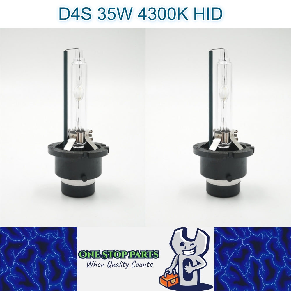 2 x D4S HID XENON globes 4300k Super Bright Quality D4S HID Bulbs (2pcs)