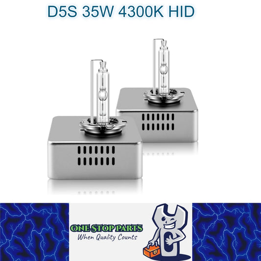Pair 12v 35w D5S 4300K HID Globes with Ballast attached 4300k Colour D5S HID 2pc