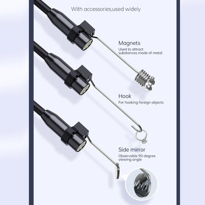 5m Industrial Endoscope Inspection Camera 8mm IP67 HD1080P with 4.3" IPS Screen