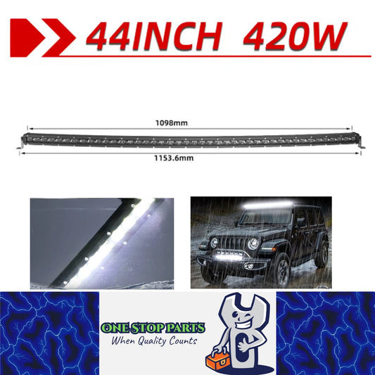 Curved LED Light Bar 1154mm 420W Flood Beam Spot Beam Combo LED Work Light Bar