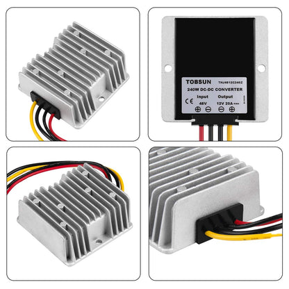 20Amp Heavy Duty Waterproof (30-60v) 48v - 12v Reducer Stepdown 48v to 12v 20A