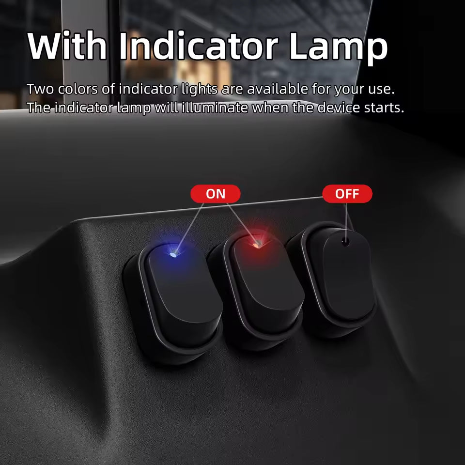 5 x Red LED Oval Rocker Switch 12V 30A 3 PIN ON/OFF Switch for Car Marine Boat