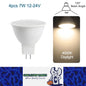 4 x MR16 7W LED Spotlight AC/DC 12-24V 120 Degree 4000K Daylight White Downlight