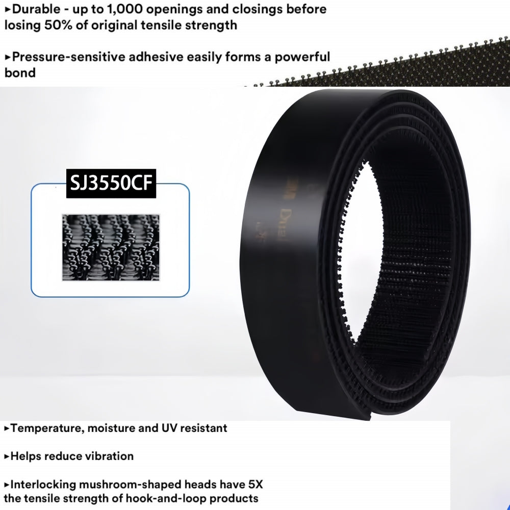 50cm x 2.54cm 3M Dual Lock Reclosable Fastener hook and loop Adhesive back Tape