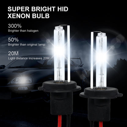9006 55w 12000k HID Kit 2 x 55w HID Slim Ballasts and 2 x 55w HB4 HID Globes