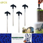 4 x Black Tent Stakes 20CM Screw in Tent Pegs Ground Nails Stakes for Camping