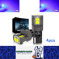 4pcs T10 Blue Ultra Bright 6SMD 3080 Canbus LED Bulbs 194 W5W T10 LED Globes