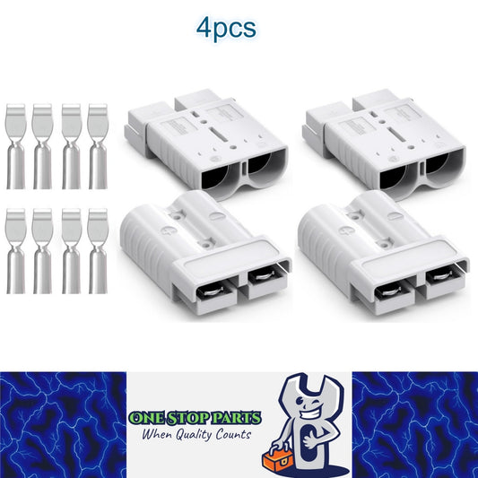4 x 175A Grey 2 Pin Style Anderson Style Sockets Plug 175 Amp for RV Truck Winch