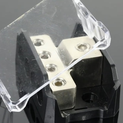 4 Way Power Distribution Block 1x 0/2/4 AWG Gauge in 4 x 4/8/10 Gauge Car Audio