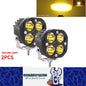 2 x Yellow Led Work Light 75mm 12V 24V 3500K LED Spotlight Fog Light 4WD Car SUV