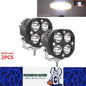 2 x White Led Work Light 75mm 12V 24V 6500K LED Spotlight Fog Lights 4WD Car SUV