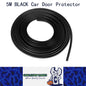5M Black Car Door Protector Anti Collision Strip U Shape Car Door Edge Protector