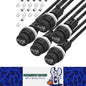 5 x Panel Mount Glass Fuse Holder Pre Wired with 5pcs each 5x20mm 10A/15A Fuse