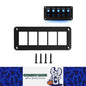 5 Gang Rocker Switch Panel Holder Alloy Frame suits 37 x 21mm Carling ARB Switch