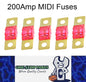 5 x 200A MIDI Fuses ANS 200 Amp Fuses 41mm x 12mm 4wd Caravan Truck Fuses 5pcs