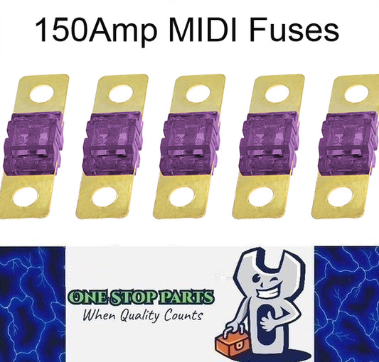 5 x 150A MIDI Fuses ANS 150 Amp Fuses 41mm x 12mm 4wd Caravan Truck Fuses 5pcs