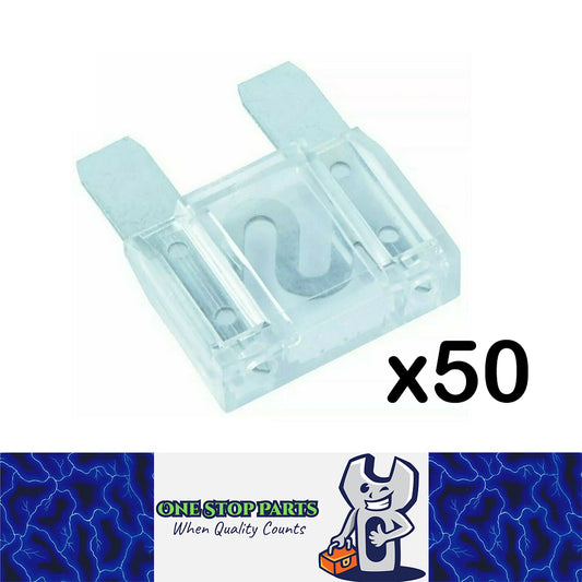 50 x 80AMP MAXI FUSE PACK CLEAR 80 AMP MAXI BLADE FUSES 80A 50PCS